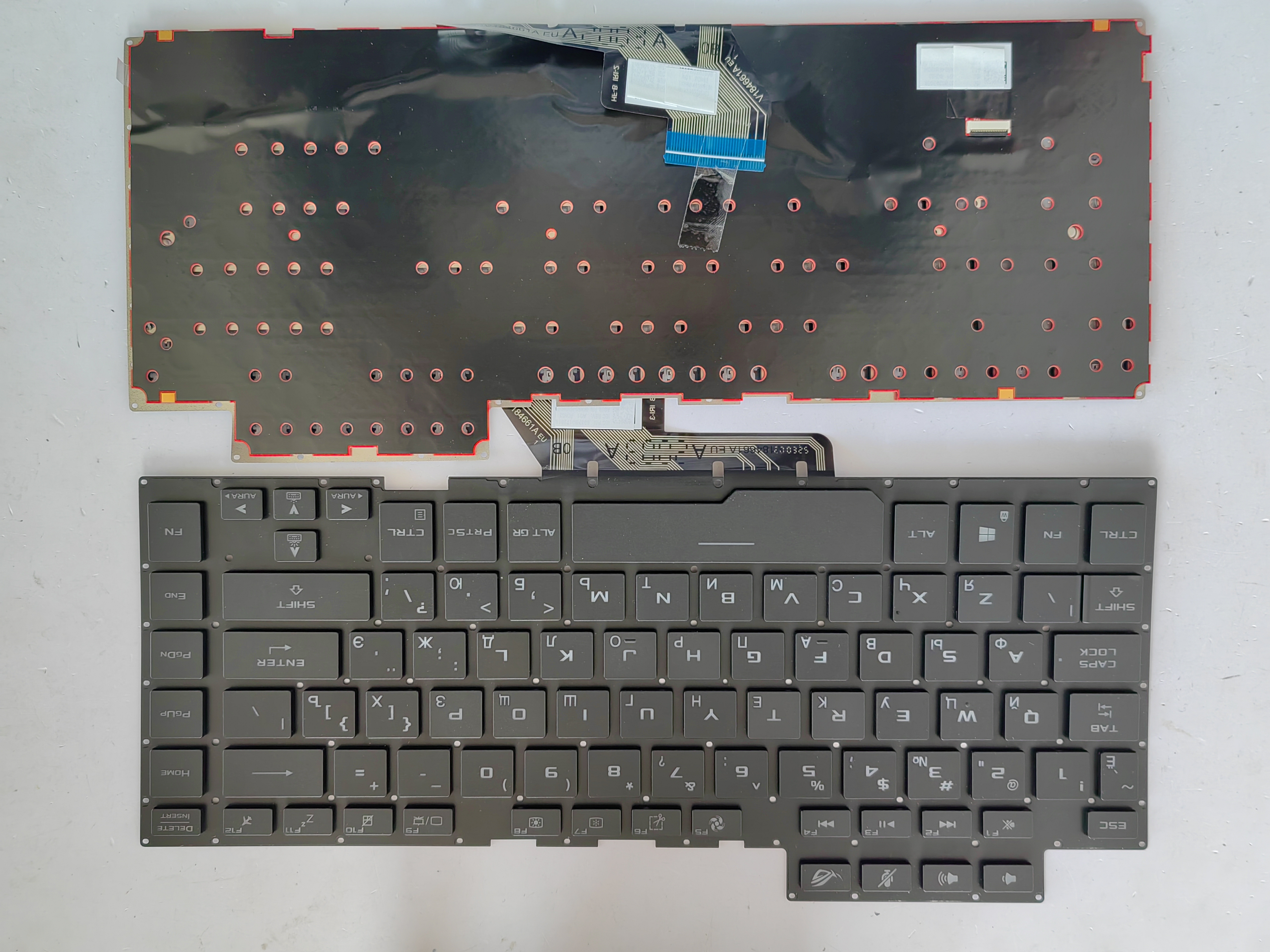 Picture of New Replacement Laptop Keyboard For ASUS GU502/GX502/GM502/GA502 RGB colorful backlight BLACK Backlit RU Layout